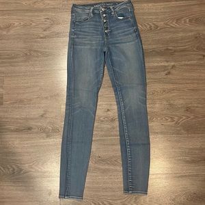 8 xlong American eagle super highrise jegging